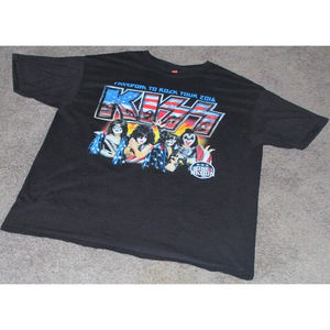 Double Sided Kiss Freedom To Rock Tour 2016 T Shirt Size 2XL